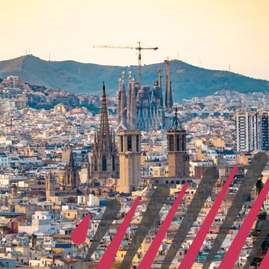 Hoisting ropes for Sagrada Família, Barcelona, Spain